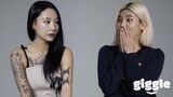 Koreans Meet A Girl Covered with TattoosㅣGIGGLE