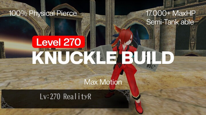 Toram Online - Knuckle Build Level 270 | Mid Budget, No DTE, Max Motion