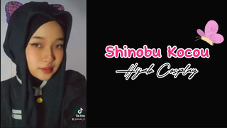 Shinobu Hijab Cosplay [Kimetsu no yaiba]😈