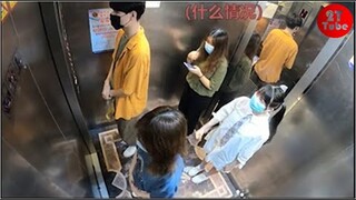 2T Asia Elevator Prank #11 (Eng Sub)