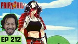 ERZA BEING BADASS AS ALWAYS! | Fairy Tail Episode 212 [REACTION]
