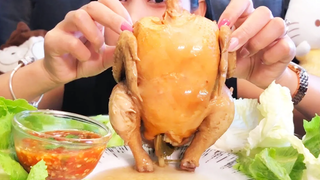 EP93กินไก่ต้มน้ำปลาเป็นตัว น้ำจิ้มเผ็ดๆแซ่บๆจ๊วดๆจ้า ไก่ต้มน้ำปลา อาหารอีสาน