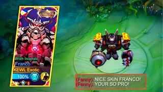 Thank you Moonton, for the new Franco Collector Skin!🔥 -MLBB