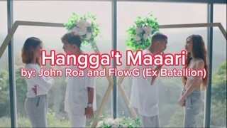 JRoa x Flow G - Hangga't Maaari (Official Lyrics Video) | Ex Battalion Music