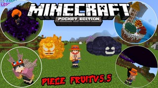 แจก+รีวิวแอดออนPiece fruit V5.5 โครตเจ๋ง!! มีของเยอะและอัพเดทผลของบิ๊กมัม Minecraft pe 1.19.51