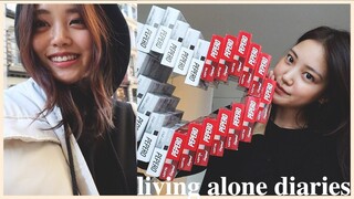 Living Alone Diaries | Wearing Fake Designer (fail), Korean Valentines Day, Making New Friends!