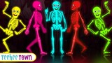 Midnight Magic Five Skeletons Halloween Song | Spooky Scary Skeletons Songs By Teehee Town