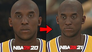 NBA 2K21 vs NBA 2K20 FACE COMPARISONS