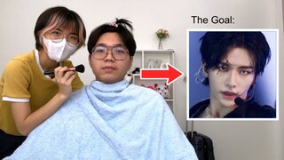 TURNING MY BROTHER INTO A KPOP STAR (he is yassified)