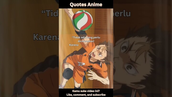 Quotes Anime part 37 2023 #shorts #short #animequotes #anime #haikyuu #hinatashoyo #nishinoyayuu