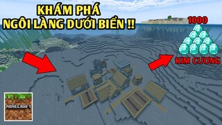 Thử Thách Sinh Tồn Khám Phá | NGÔI LÀNG DƯỚI BIỂN | Trong Minecraft Pe..!!