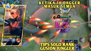 KETIKA 10 DAGGER MASUK SEMUA AUTO MENINGGAL | GUSION MONTAGE | MOBILE LEGENDS