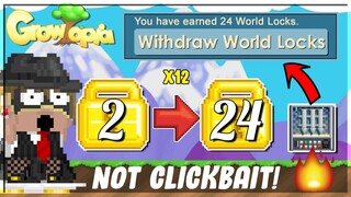 HUGE PROFIT WITH PORTCULLIS! 🤑 2 TO 24 WLS?! [NO CLICKBAIT] | Growtopia How to get rich 2020