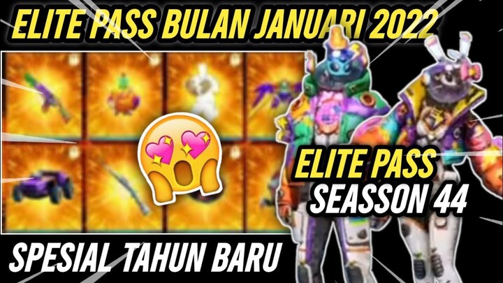 INFO RESMI KULGAR❗ELITE PASS BULAN JANUARI 2022 SEASSON 44 BESOK !! FREEFIRE INDONESIA