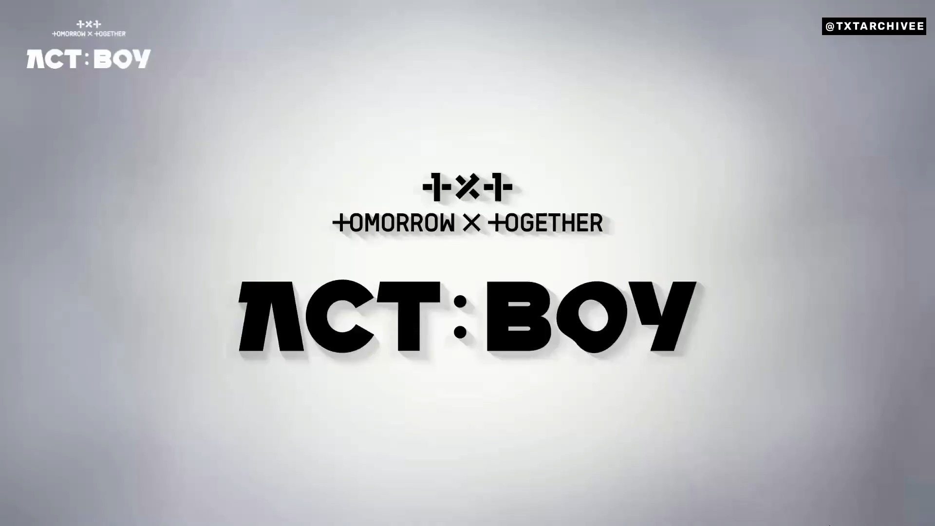 TXT ACT: BOY - BiliBili