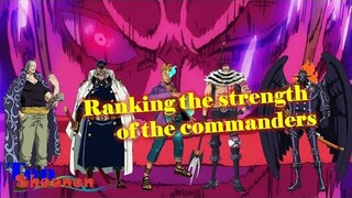 Commander strength rating: Zoro is equal to Benn Beckman, Marco?