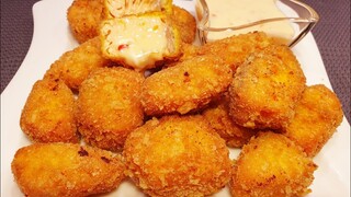 Salmon Nuggets | นักเก็ตแซลมอน | แซลมอนชุบแป้งทอด กรอบนอกนุ่มใน #StayHome And Cook #WithMe