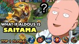 What if Aldous is Saitama ~ 2 Minutes One Punch Highest Damage in History Gameplay ~ Mobile Legends