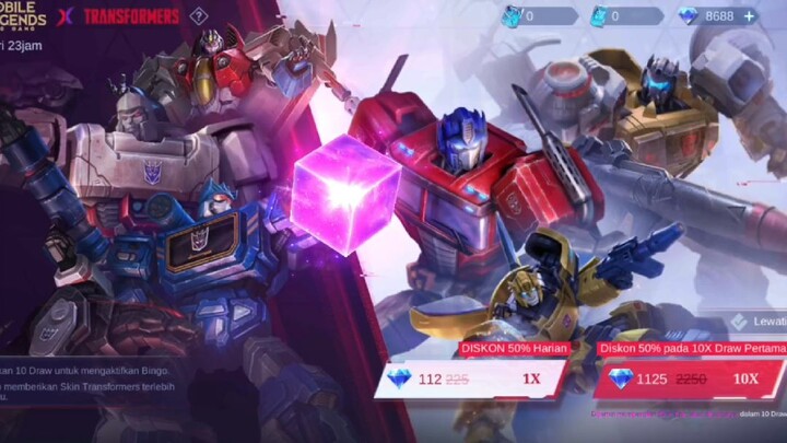 SPIN BRUTAL SKIN TRANSFORMER MOBILE LEGENDS ❗❗❗