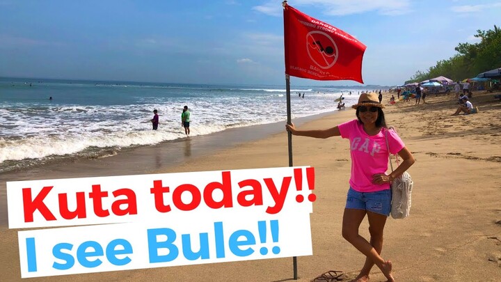 Walking in Bali I KUTA BEACH TODAY  12th June 2020 I Sunday Morning in Kuta Beach