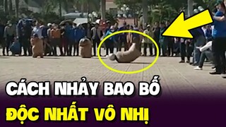 ĐẲNG CẤP nhảy bao bố vấp ngã ở đâu ta LĂN Ở ĐÓ 💥 | TIN GIẢI TRÍ