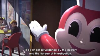 Anime Jollibee scene Davao setup Mobile Suit : Gundam hathway