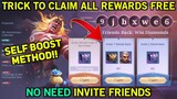 Trick To Claim Rewards Without Inviting Friends, Claim All Rewards | Mobile Legends