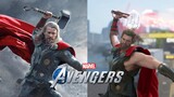 Recreating Thor MCU Moves In MCU Suits | Marvel's Avengers Game