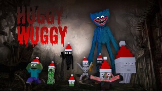 Monster School : HUGGY WUGGY FUNNY HORROR CHALLENGE - Minecraft Animation