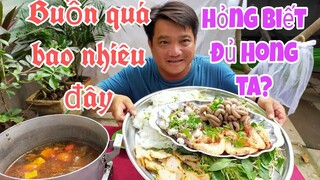 Thau Bún Riêu và 2,5kg Hải Sản, lòng non, chả cá . Thử thách Tâm Chè kết quả sẽ như thế nào?