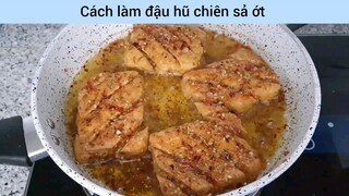 đậu hủ chiên xả ớt siêu ngon