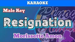 Resignation by Morissette (Karaoke : Male Key)