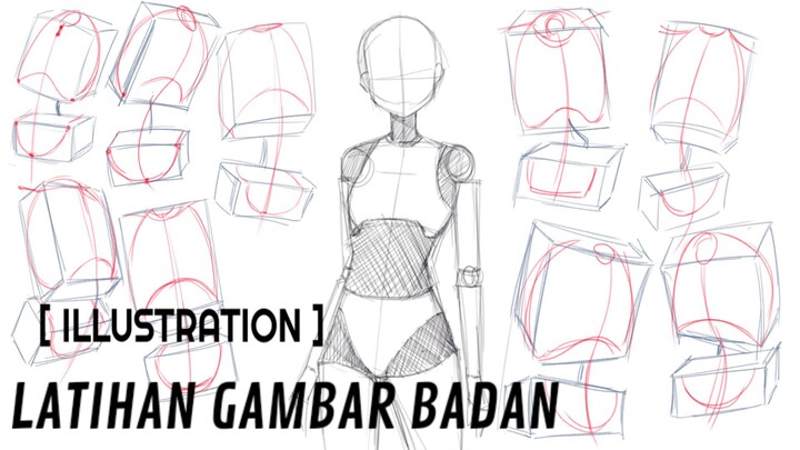 [IBIS PAINT] - Latihan menggambar badan