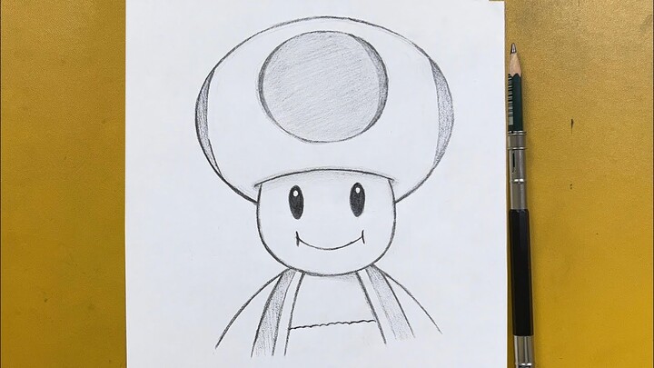 Super Mario bros || how to draw toad step-by-step