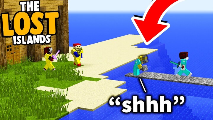 these Minecraft Players SNOOK UP onto OUR ISLAND! (WOW!)