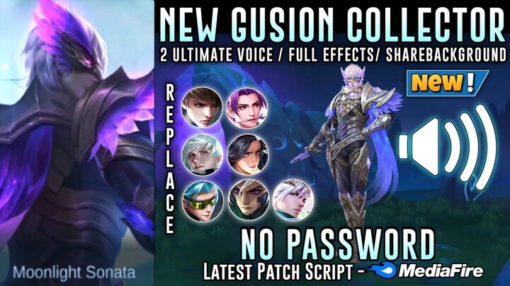 Gusion NIGHTOWL COLLECTOR Skin Script No Password | 2 Ulti Voice | Full Sound & Full Effects | MLBB