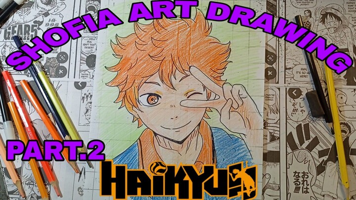 drawing anime HAIKYUU PART.2 COLORING