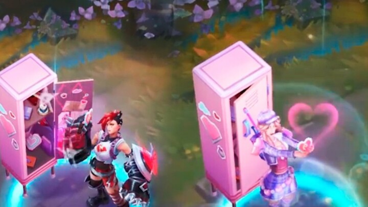 Đã khóa! Skin Valentine mới—Celeste + Caitlyn