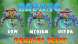 Badang Pegasus Seiya Skin in Different Graphics Settings MLBB Comparison