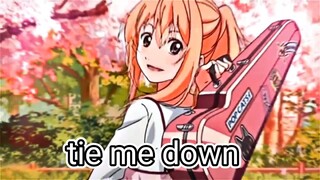 Amv typography •|•tie me down (After effect)