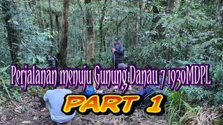 Perjalanan mendaki menuju Danau Gunung Tujuh Kerinci Jambi, Trek terjal, licin dan full Tanjakan