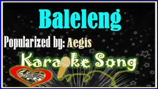 Baleleng Karaoke Version by Aegis- Minus One- Karaoke Cover