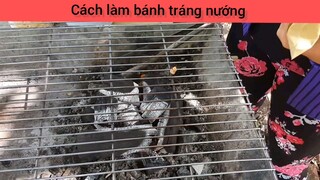 làm bánh tráng nướng siêu giòn