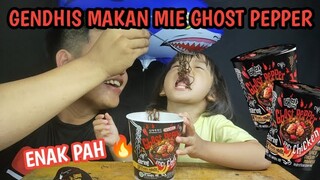 LUAR BIASA!! GENDHIS MAKAN MIE GHOST PEPPER SPICY NOODLES  🔥🔥🔥🔥🔥