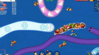 Big Snake _ Rắn săn mồi #199 _ The best Wormszone _ vùng giun đất.io 7