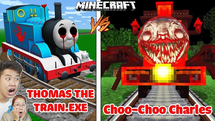 bqThanh và Ốc Tạo Ra Con Tàu Quái Vật THOMAS THE TRAIN.EXE Vs. CHOO-CHOO CHARLES Trong Minecraft