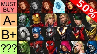 Uniform Buying Guide (50% off) 8th Anniversary - Marvel Future Fight