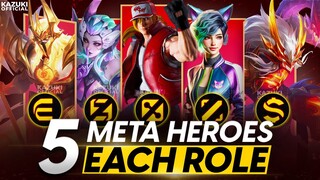 TOP 5 META HEROES FROM EVERY ROLE TO BAN OR PICK IN SEASON 32