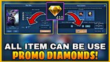 ALL ITEM'S CAN BE USE PROMO DIAMONDS! || MOBILE LEGENDS 2020