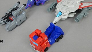 Transformers wearing Hufu riding and shooting sharing time 1141 Cybertron Armor Elite Optimus Prime 